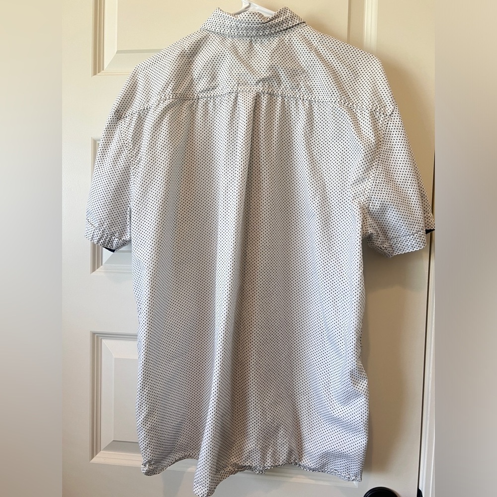 bruno Blue and White Casual Button Down Shirts - Picture 3 of 7